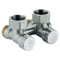 Узел нижнего подключения Giacomini угловой, для одно-и двухтр. систем 1/2quot;M x 3/4quot;E, R384X012