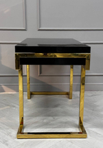 Стол-консоль Ist Casa Атлас, 120х60х78 см, черный глянцевый