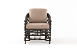 "Блисс" кресло из искусственного ротанга, цвет бронзовый