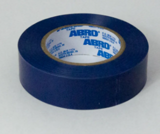 Изолента 18мм*10м Синяя ABRO ET-912-18-10-Blu-RW широкая малая