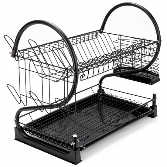 Сушилка для посуды двухъярусная Kamille KM 0762C