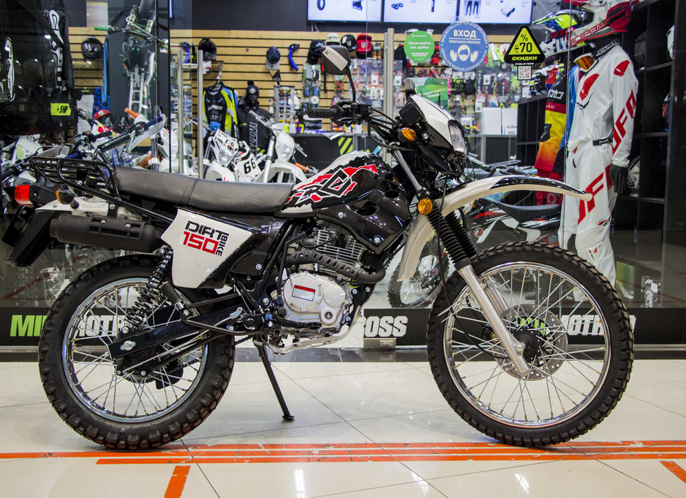 Эндуро мотоцикл Racer RC150-23A Enduro L150 белый (ПТС)