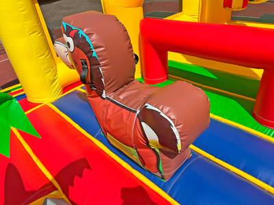 Коммерческий надувной батут «Сафари-Тигр», 12*9*9 м