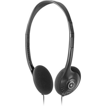 Наушники DEFENDER Aura 101, проводные, 1,8 м, накладные, черные,