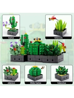 Конструктор цветы Суккуленты 590 деталей
