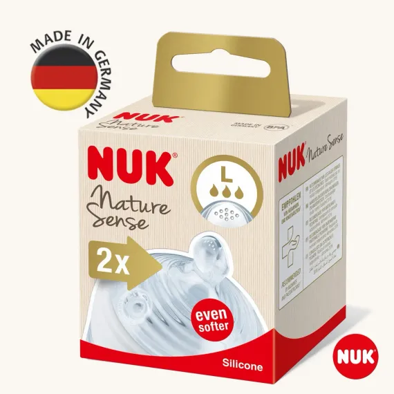 Соска Nuk силикон (быстрый поток) 2 шт.