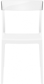 Стул пластиковый Siesta Contract Flash, белый, прозрачный