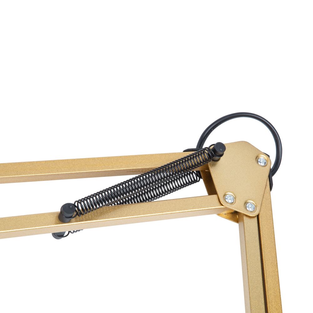 TLI-221 GOLD E27 Светильник настольный. Цоколь Е27. 60W. Механический выключатель. Золотой. ТМ Uniel