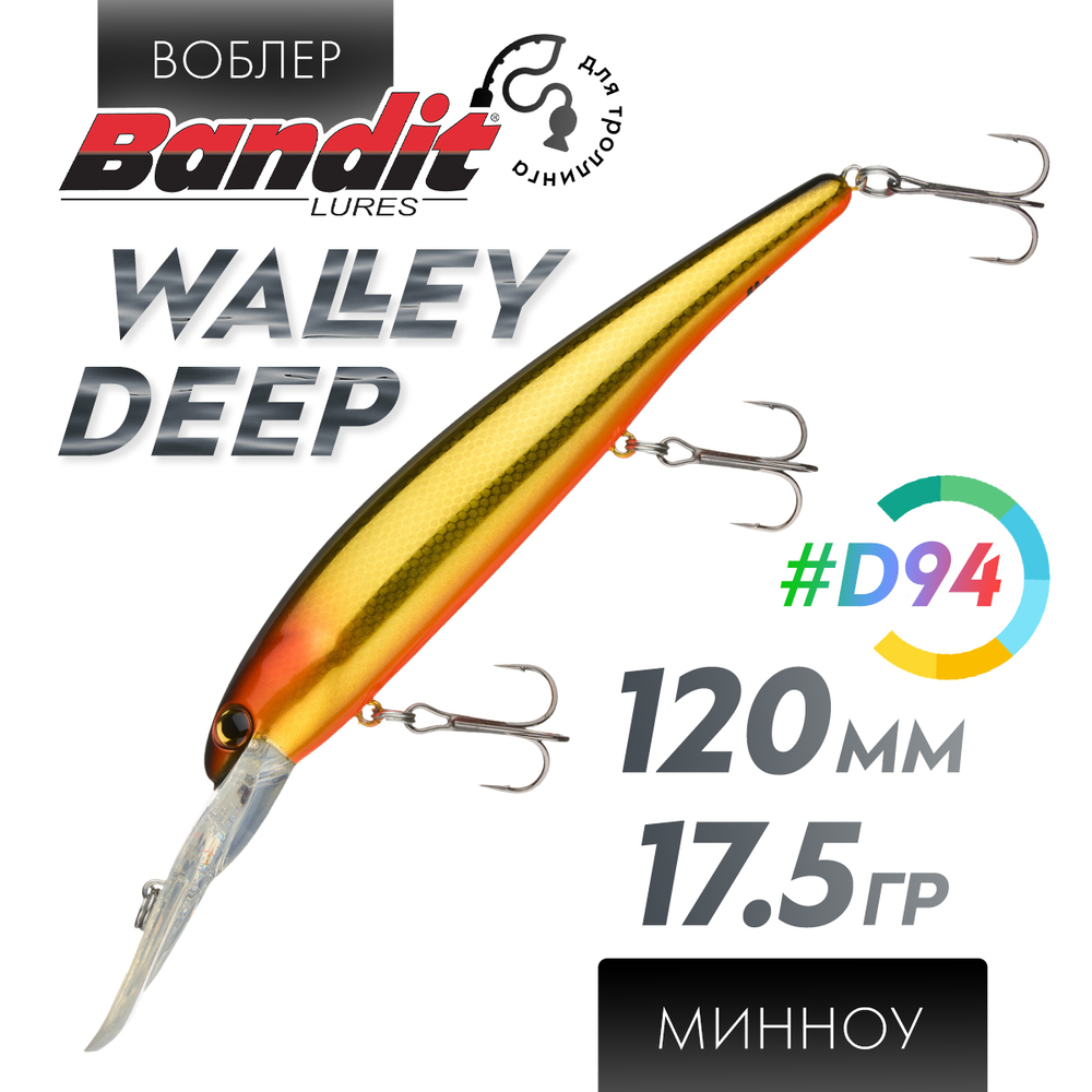 Воблер Bandit Walleye Deep (120мм, 17.5гр)