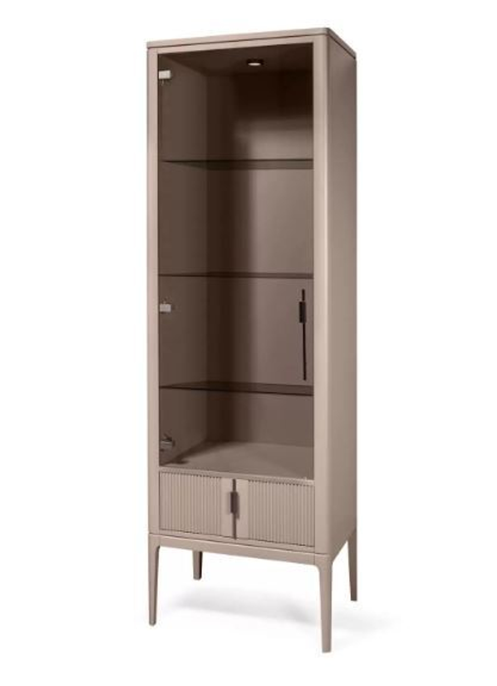 МИРАНО Шкаф-витрина ГМ 1631Е-01 (КАКАО)