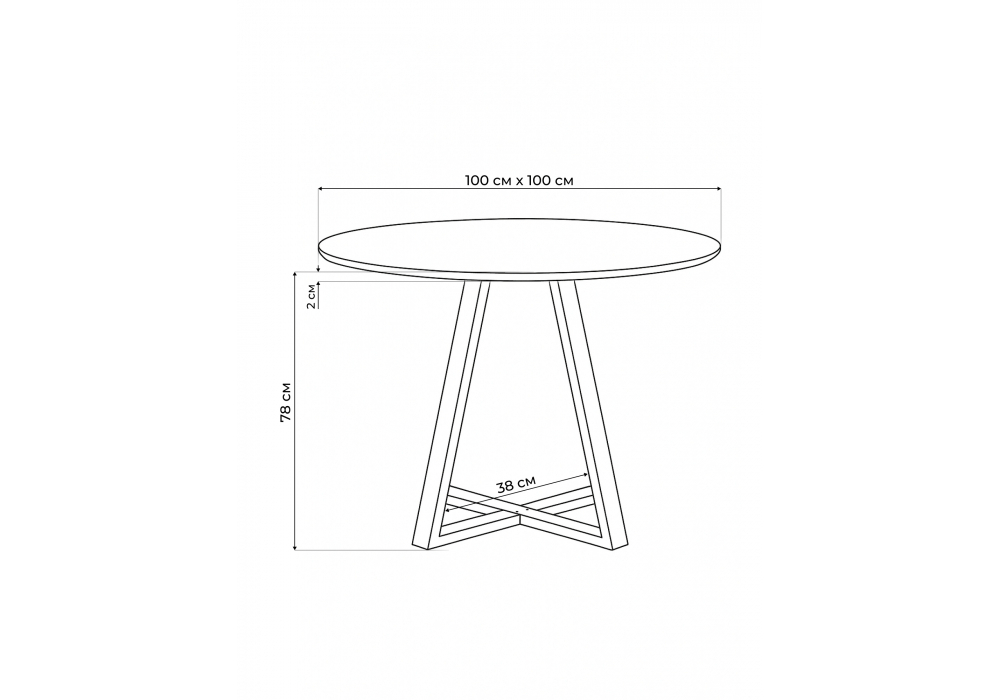 Стол стеклянный Woodville Норфолк 100 белый мрамор, черный