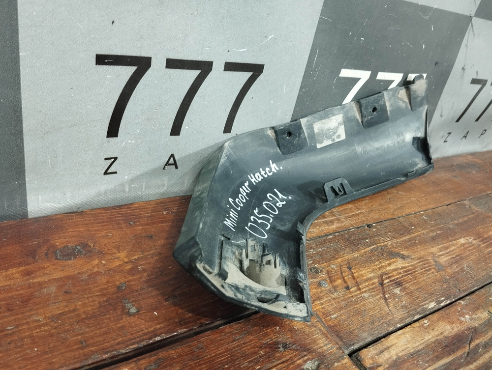 Накладка заднего бампера левая Mini Hatch (F55/F56)  Б/У Оригинал 51127365155