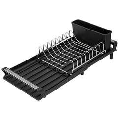 Сушилка для посуды atle раздвижная малая, черная