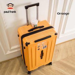 Чемодан Paul Frank "Far Trip" | 5 Weels+USB+Cup holder (Orange)