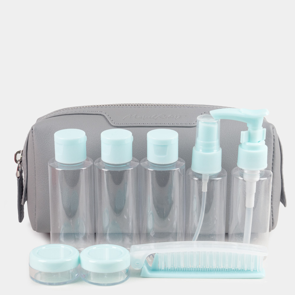 Несессер Tube из кожи теленка, серого цвета