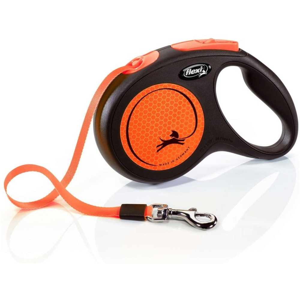 Flexi new Neon рулетка для собак 25 кг ремень 5 м.