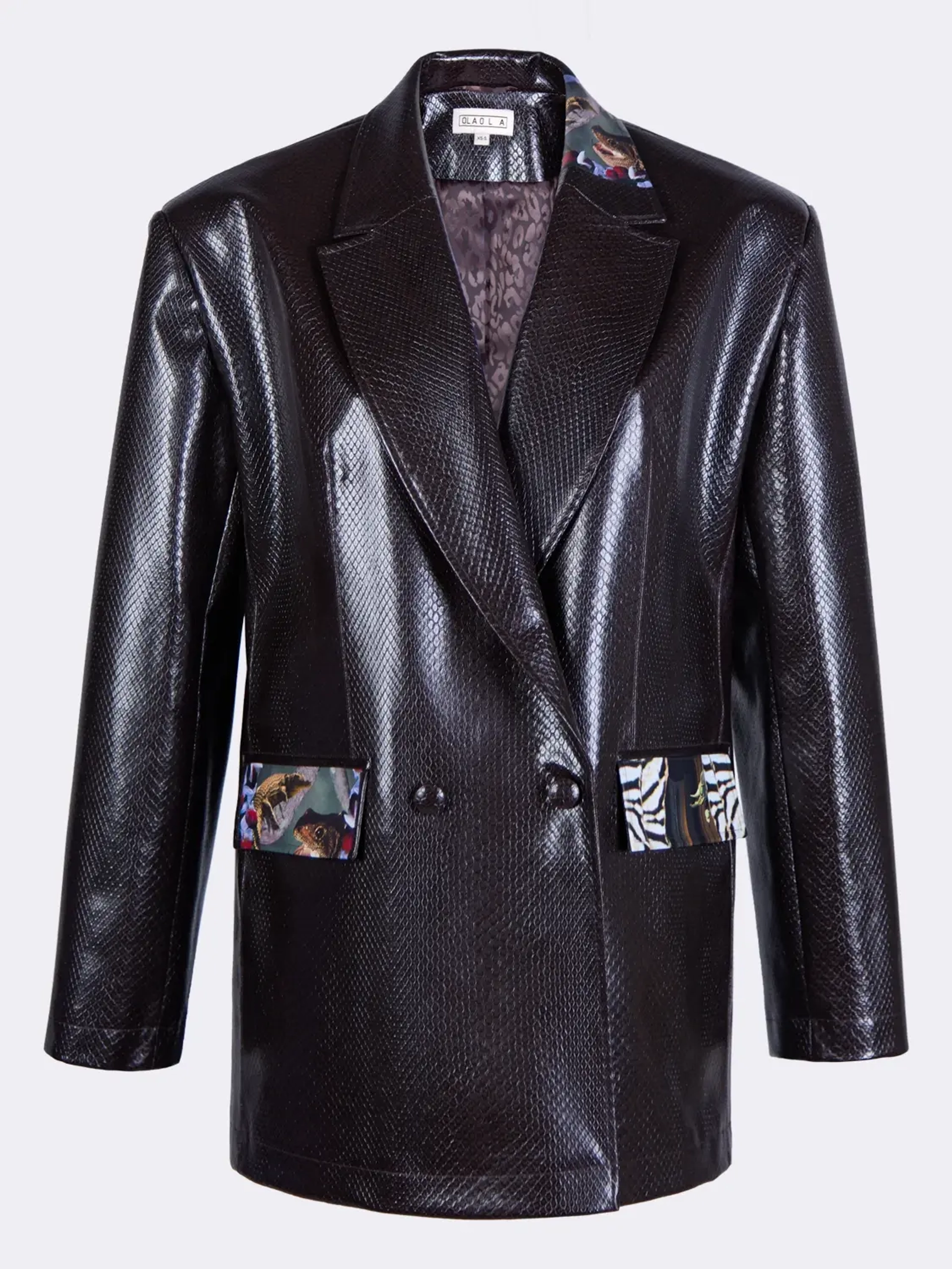 Жакет оверсайз из экокожи OLA OLA