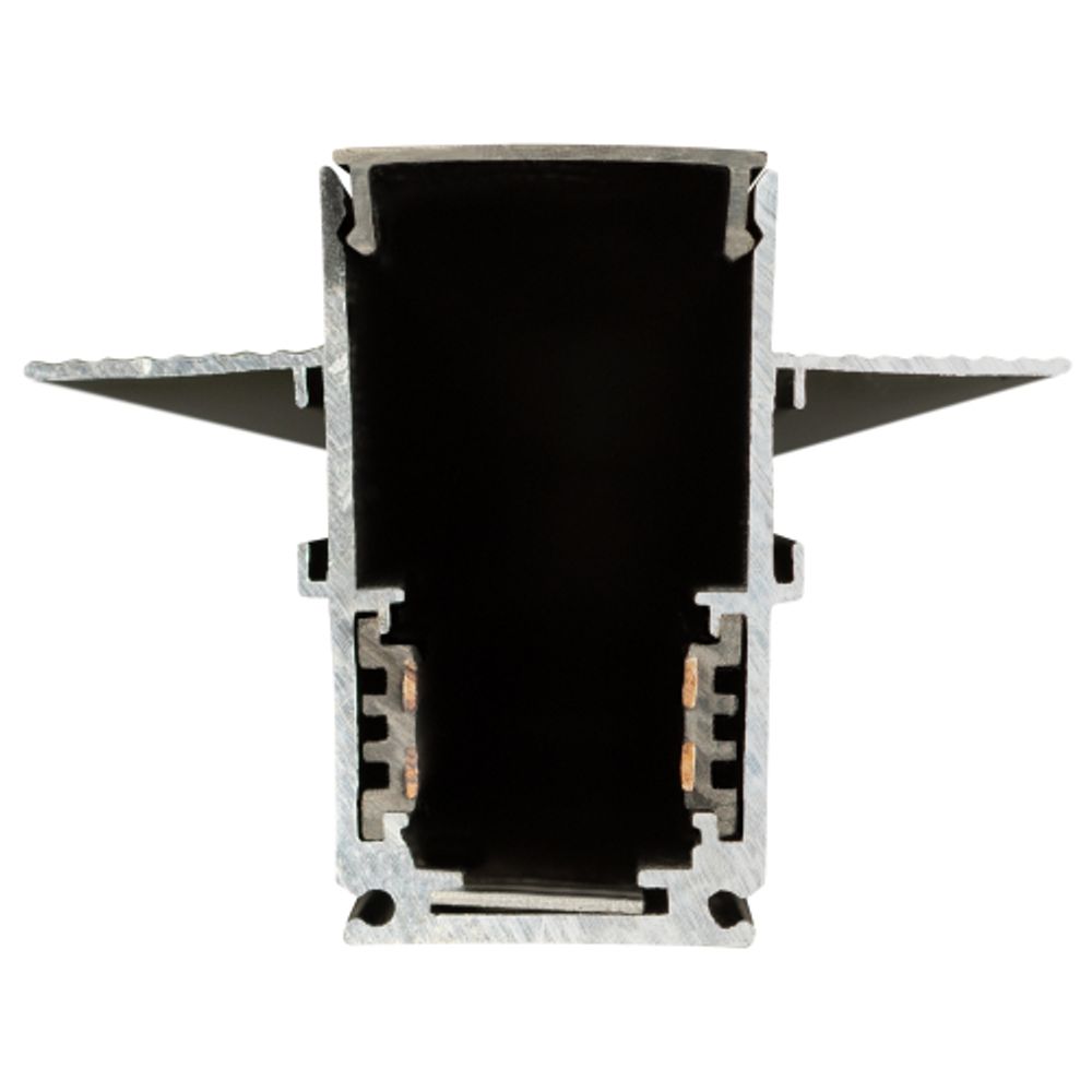 Магнитный трековый шинопровод ЭРА TRM-R20-100B встраиваемый NOVA 1м 48V черный | Магнитный шинопровод и аксессуары