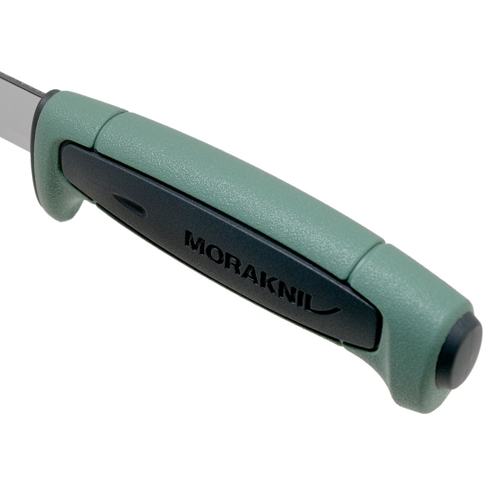Нож Morakniv Basic 546 нержавеющая сталь, пласт. ручка (зеленая) серая. вставка