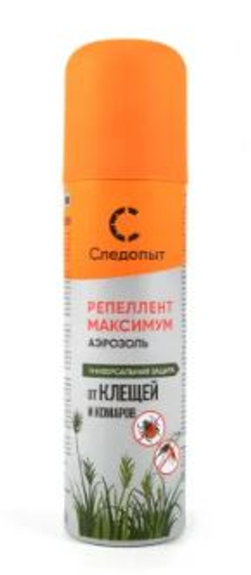 Репеллент Следопыт ''Максимум'' от клещей и комаров, аэроз., 150 мл/24/