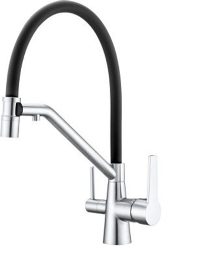 Смеситель для кухни со съемным изливом на магните и подключением фильтра питьевой воды R80.62