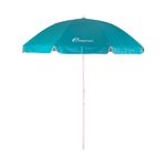 Зонт пляжный СЛЕДОПЫТ прямой, d - 210см, h - 220см, d штока 28/32мм, Oxford 210D, цв. голубой/10/