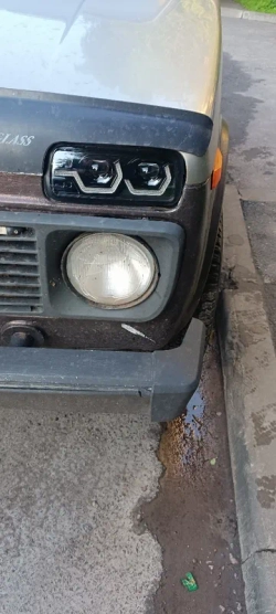 Надфарники Нива 4х4/Легенд с ДХО в стиле BMW