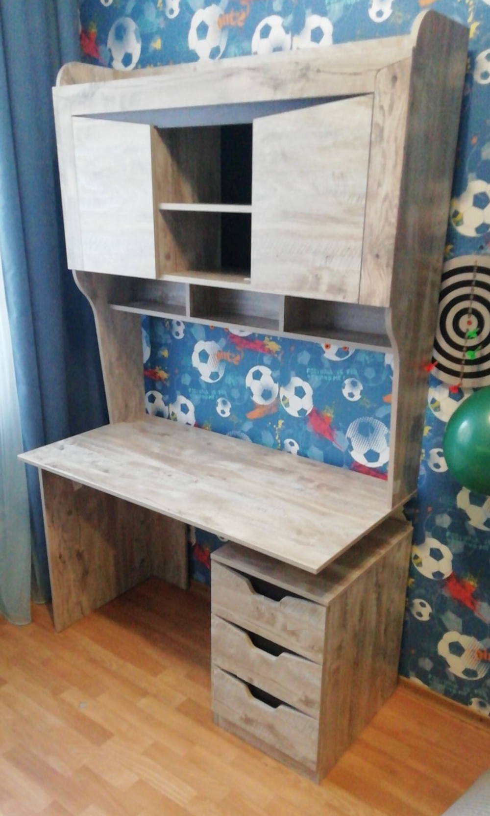 Надставка на стол Хилтон дуб юкон/гранж