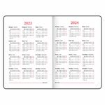 Ежедневник датированный 2023 А5 138x213 мм BRAUBERG "Sparkle", под кожу, блестки, золотистый, 114110