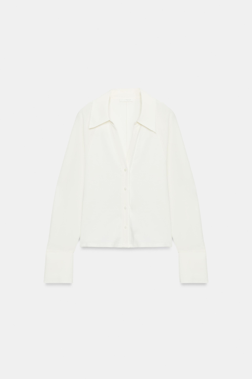 ZARA КОМБИНИРОВАННЫЙ ТОП, ЭКРЮ
