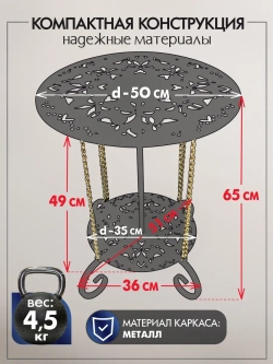 Авторский декоративный столик Сицилия-6