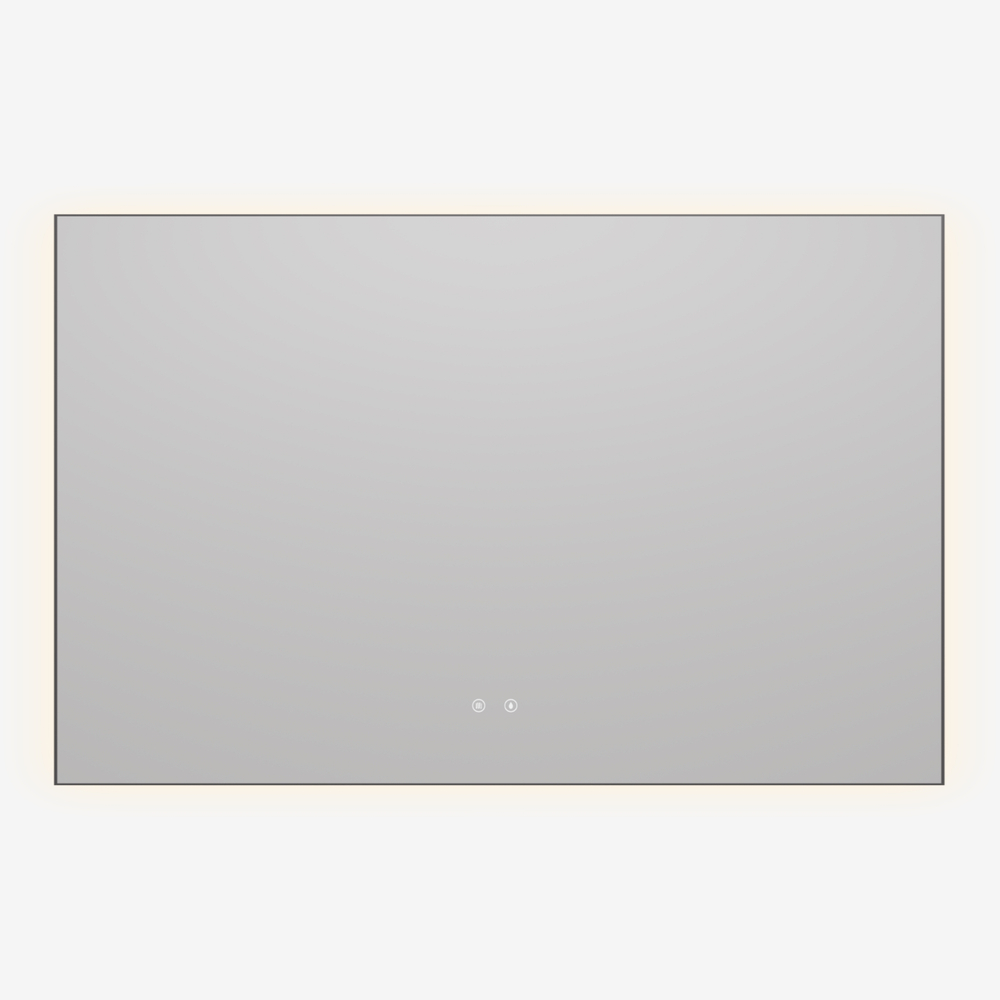 Зеркало Vincea LED VLM-4F120GM-2 1200х800 c сенсорным выключателем, антизапотевание, вороненая сталь