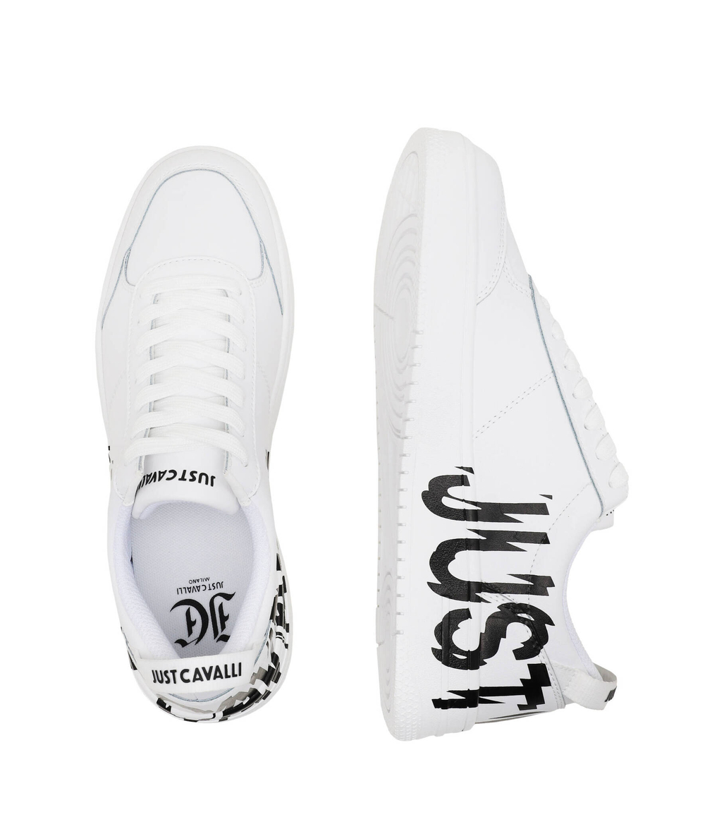 Кожаные кроссовки Just Cavalli - белый(76QA3SM5ZP397)
