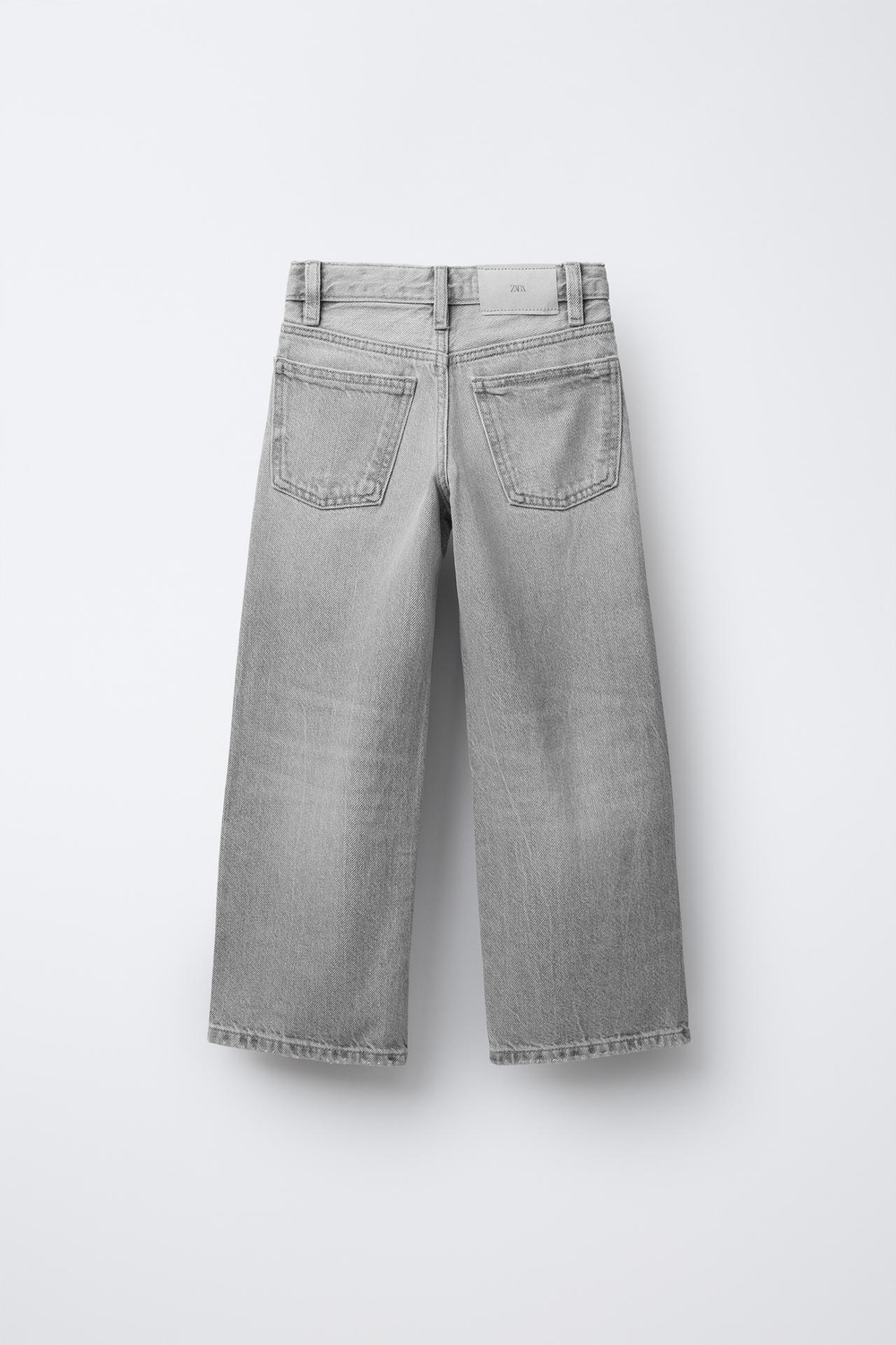 ZARA ДЖИНСЫ WIDE LEG, СЕРЫЙ