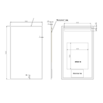 Зеркало вертикальное Armadi Art Modern 100*60см 569-CR подсветка, диммер, антизапотевание, CHROME