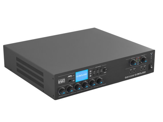 CVGAUDIO MDA-2120 профессиональный матричный двухзонный микшер-усилитель, мощность 2х120W/100V