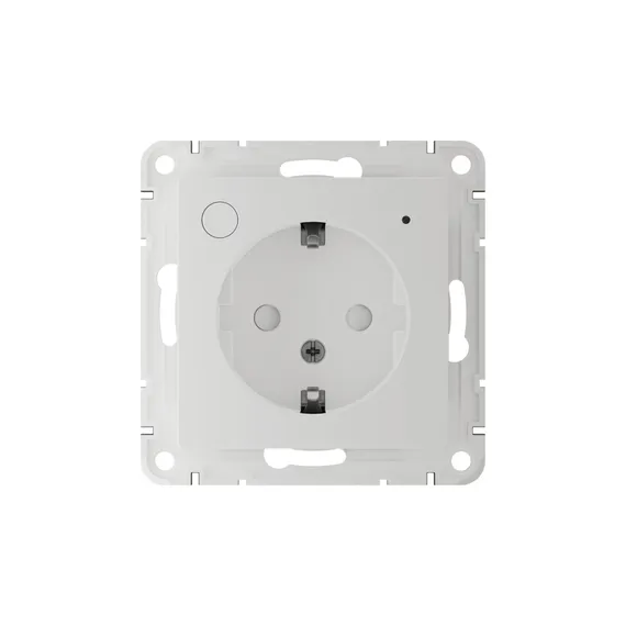 Розетка AtlasDesign Smart 16А L+N с заземл. защ. шторки Zigbee механизм бел. SE ATN000145Z