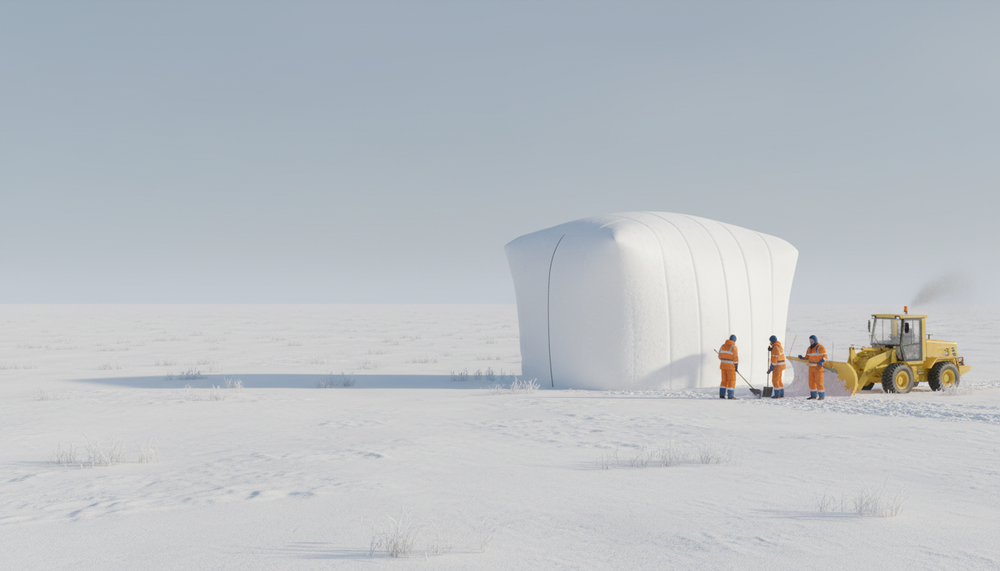 Бескаркасная тент-палатка МногоТентов 5x6x5 м.