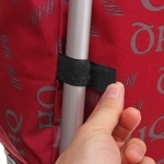 Тележка хозяйственная с сумкой (100*40*35см, колеса 21см,грузоподъемность до50 кг) HQ красная