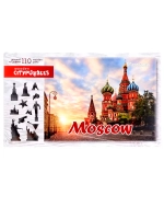 Фигурный деревянный пазл Citypuzzles Москва