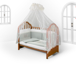 Арт.77777 Набор в детскую кроватку для новорожденных - *AB* Карета с перьями 6пр