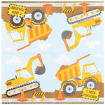 Салфетки «Строительная техника», 25 см, 12 шт