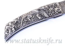 Нож Paolo Gidoni Gidowolf Engraver Stefano Perlottiфотография - 5
