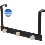 Крючки надверные на планке «ЛОФТ ВОСТ», цвет черный, 30*18см (Лейбл Селфи)