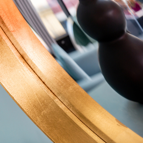 Зеркало настенное Объект мечты Зазеркалье Хогард Голд версия L fish-eye OM-21092110