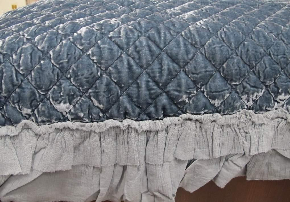 Покрывало-плед 145х200 Opificio Dei Sogni Champagne blu синий