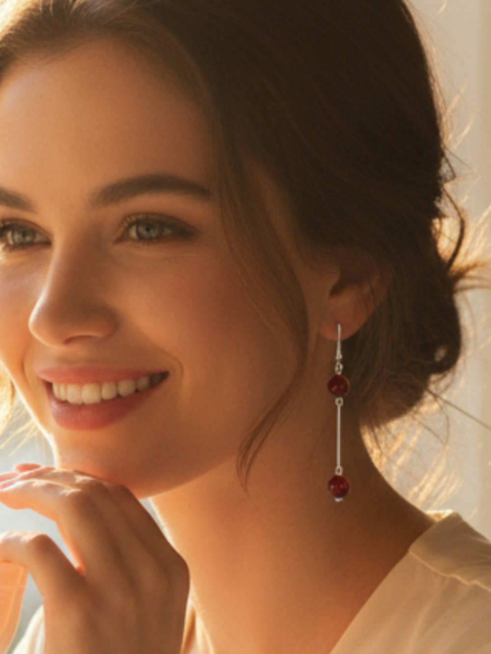 Серьги минимализм с палочкой