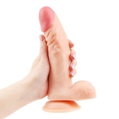 Фаллоимитатор-реалистик Erowoman на присоске телесного цвета (Цвет: телесный)