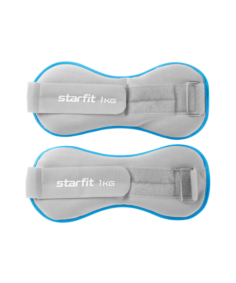 Утяжелители универсальные WT-501, 1 кг, синий/серый