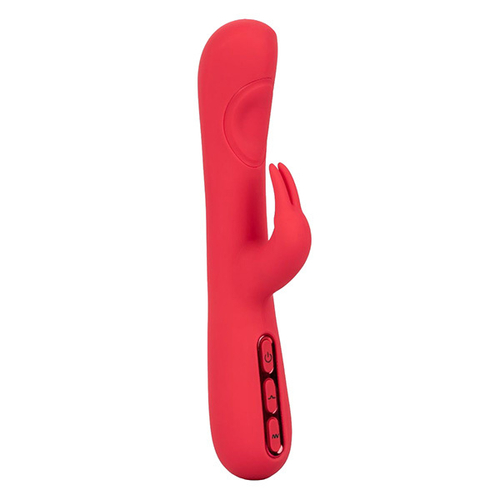 Розовый вибромассажер-кролик 21,5см California Exotic Novelties Throb Pulse SE-4500-20-3